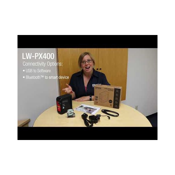 KSUN LW-PX400 printer kit. Includes: Epson LW-PX400 Label Printer