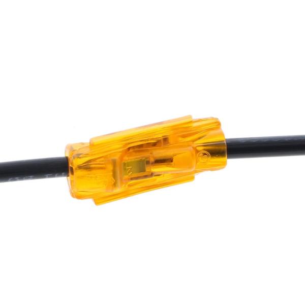 Inline/cable connectors are permanently attached to a cable, allowing it to be plugged into another terminal.