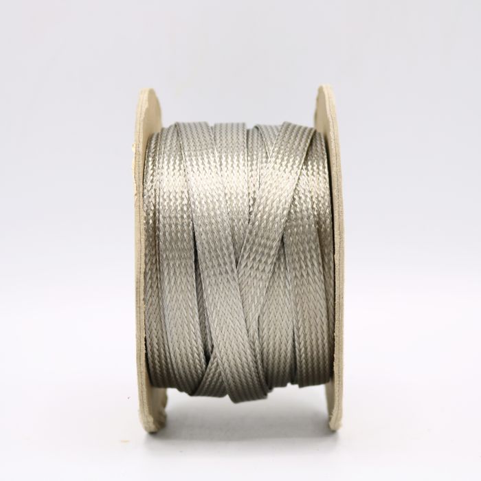 250 Ft' Flat Braided Tinned Copper Wire 1/4" Wide Ground Strap USA 