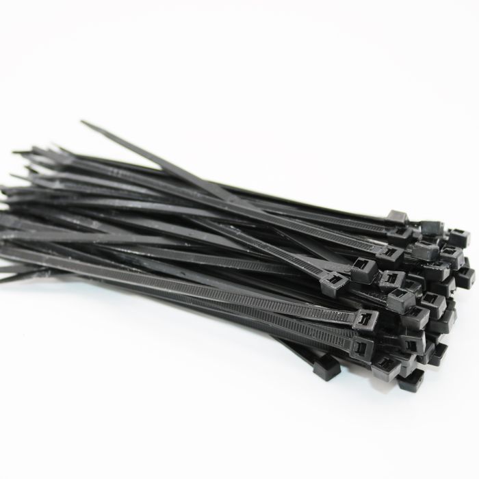 5000 Pc 8" Screw Down Black Nylon Cable Zip Ties Mounting Hole 50 Lbs Test 