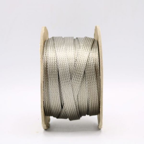 15 Ft' Flat Braided braid pure Copper Wire 3/16" Wide Ground Strap USA 